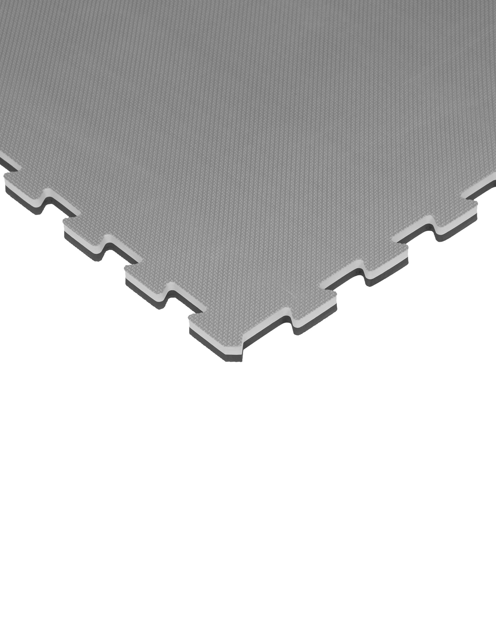 Reversible Puzzle Mat Black/Gray gray side detail