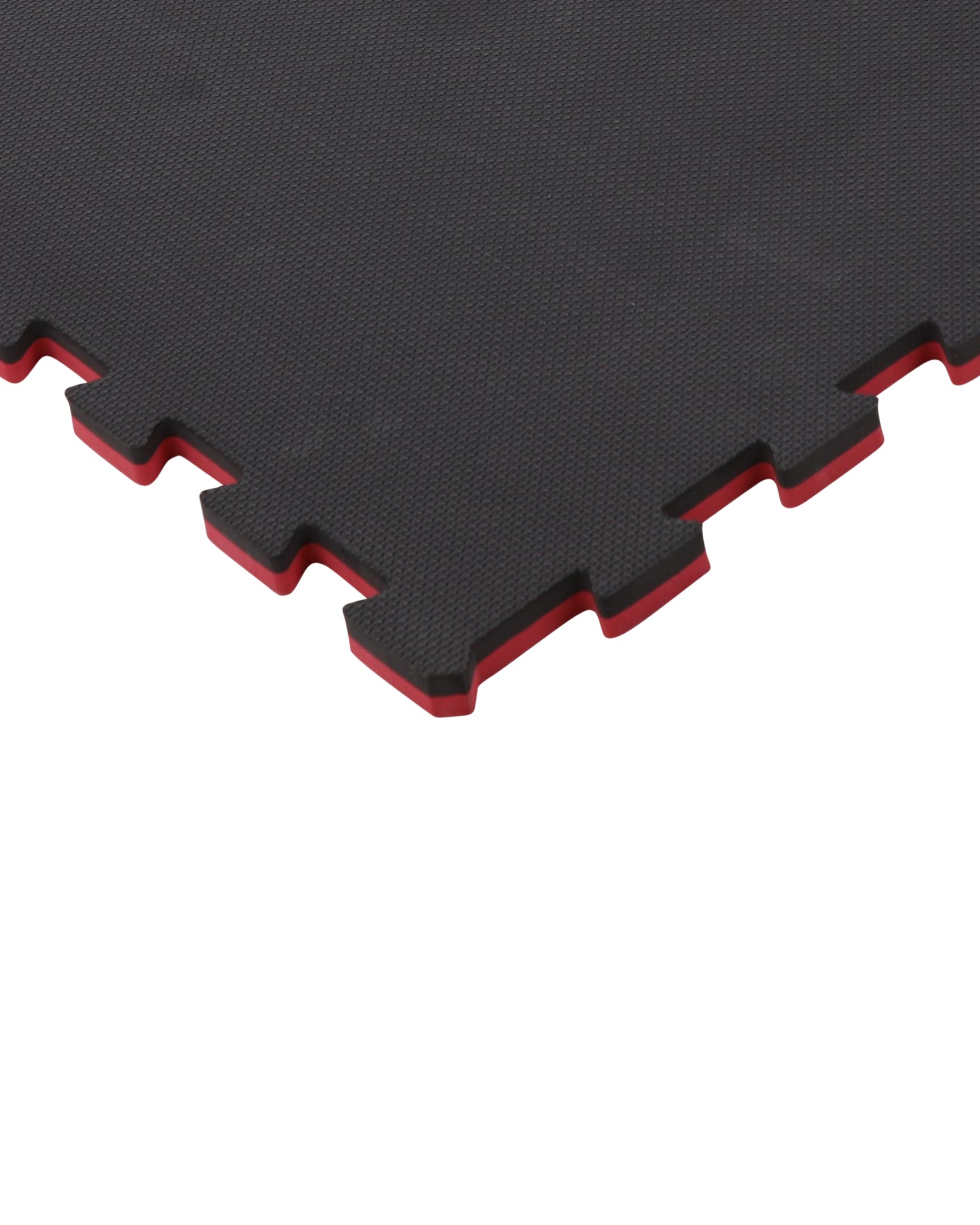 Reversible 2 Color Puzzle Sport Mat Black/Cardinal detail