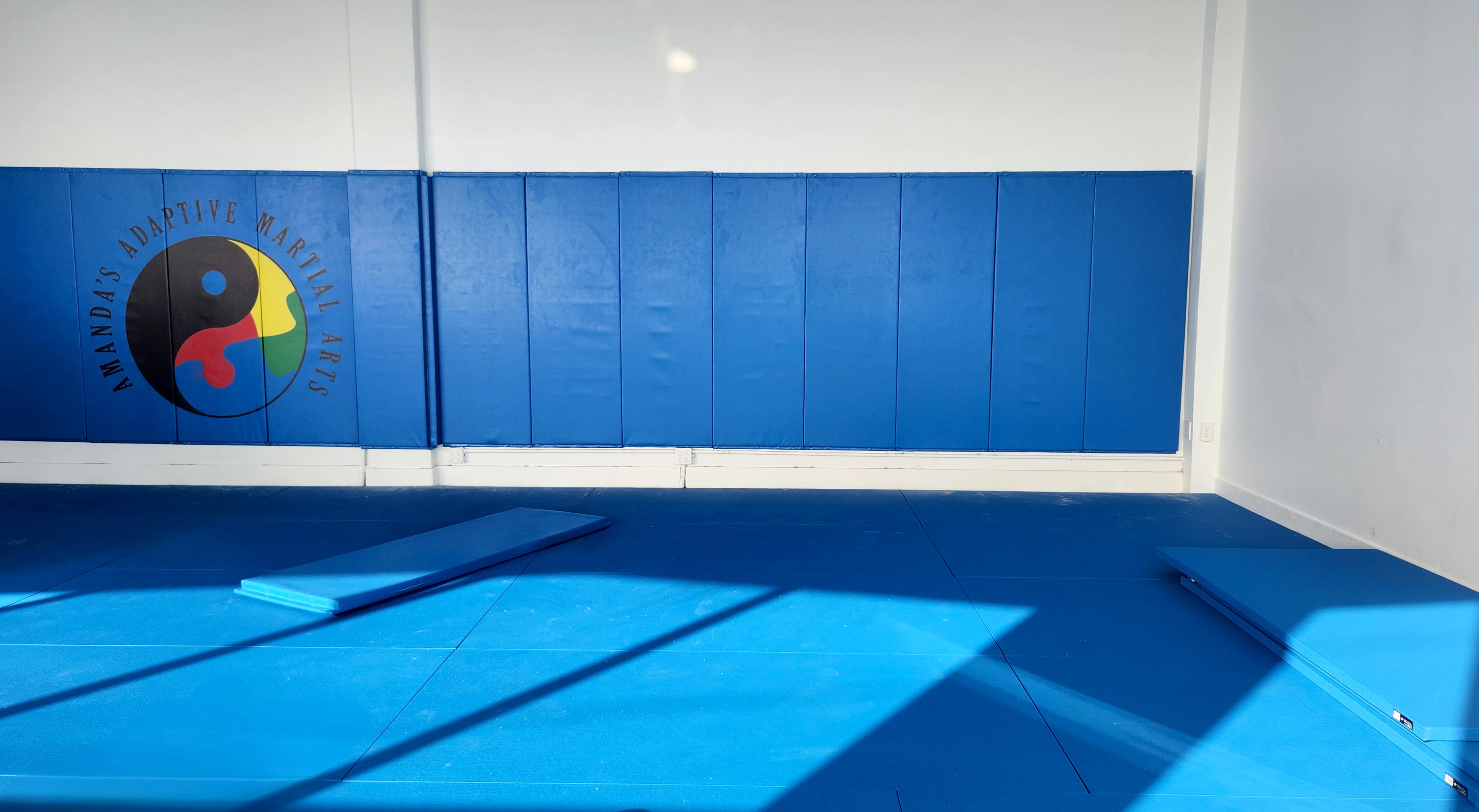 wall pads and mats in a gym