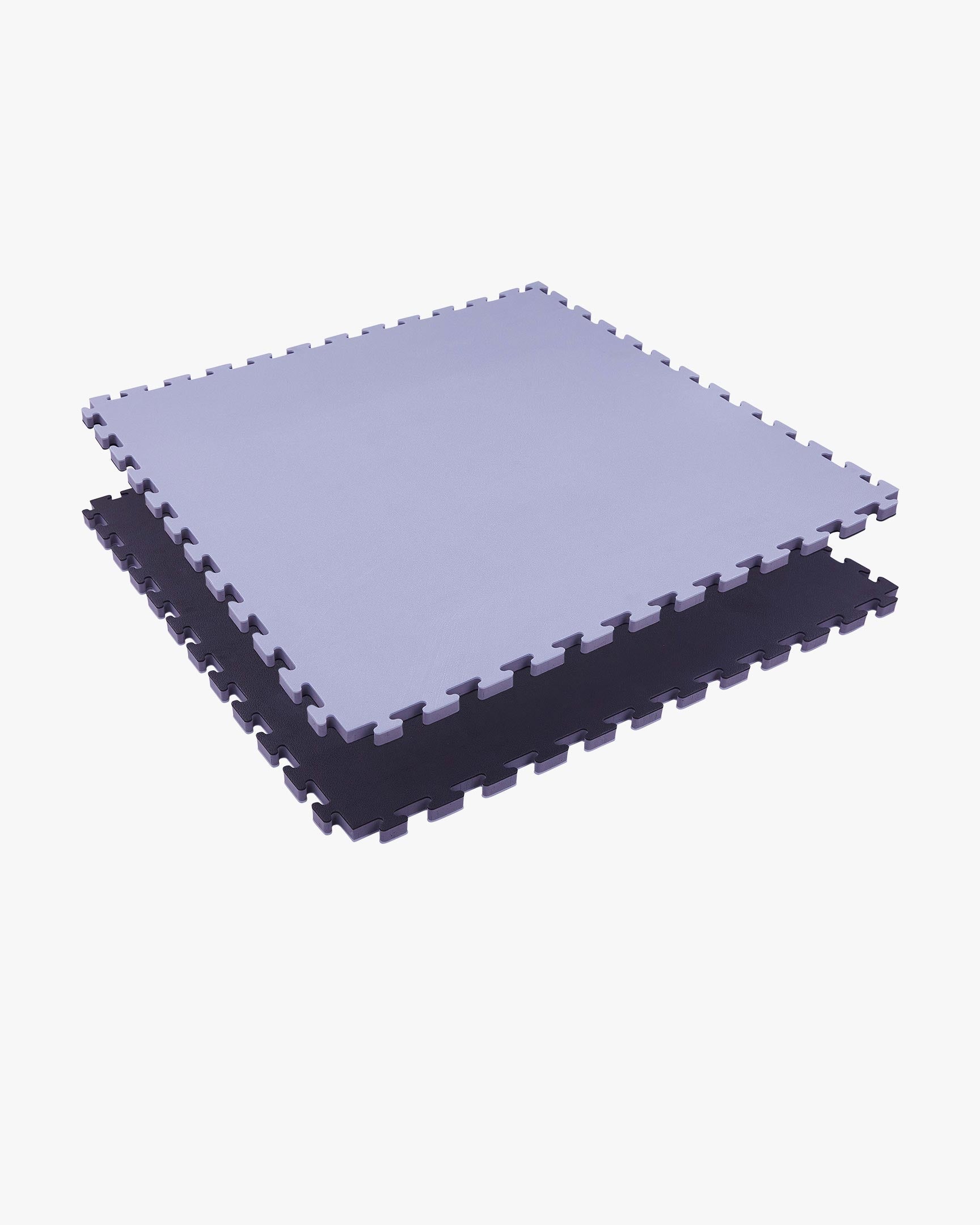 Reversible 1" Thick Puzzle Mat 1" Grey Black