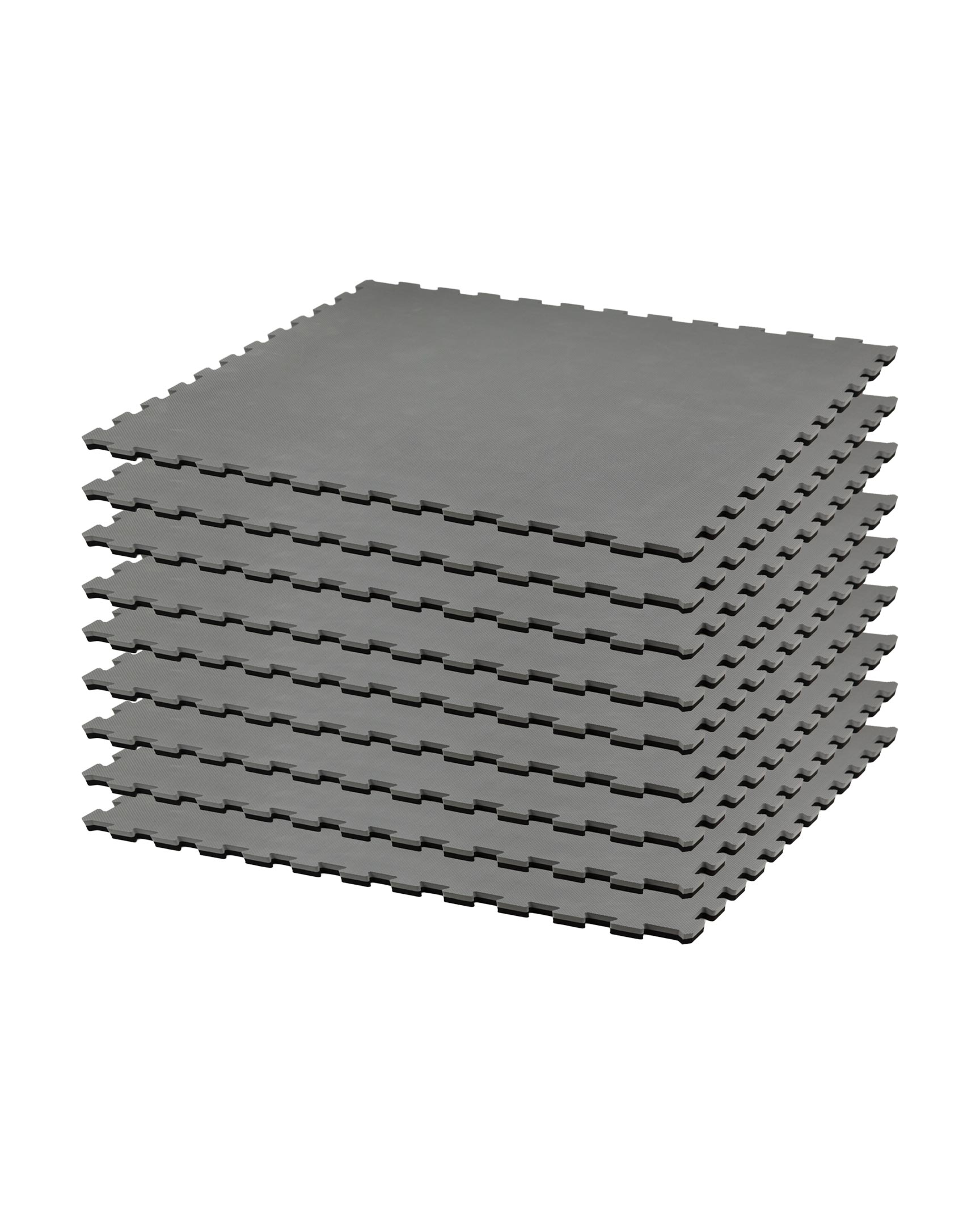 Reversible Puzzle Mat 9 Pack Bundle - Black/Gray
