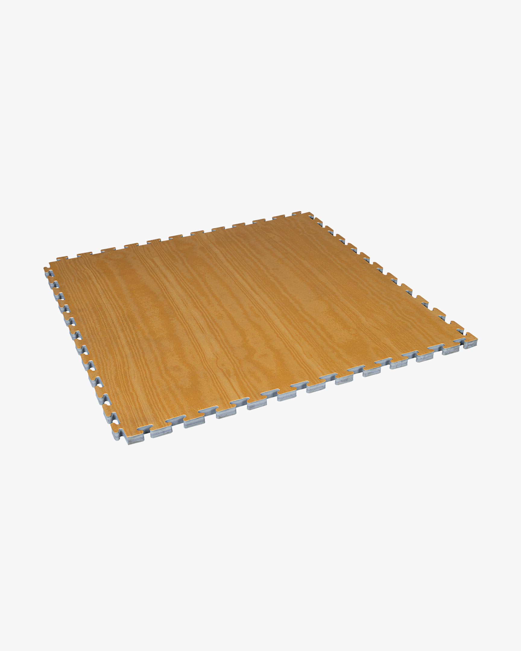 Wood Grain Reversible Puzzle Mat - 40in x 40in x 1in - Bundle of 9