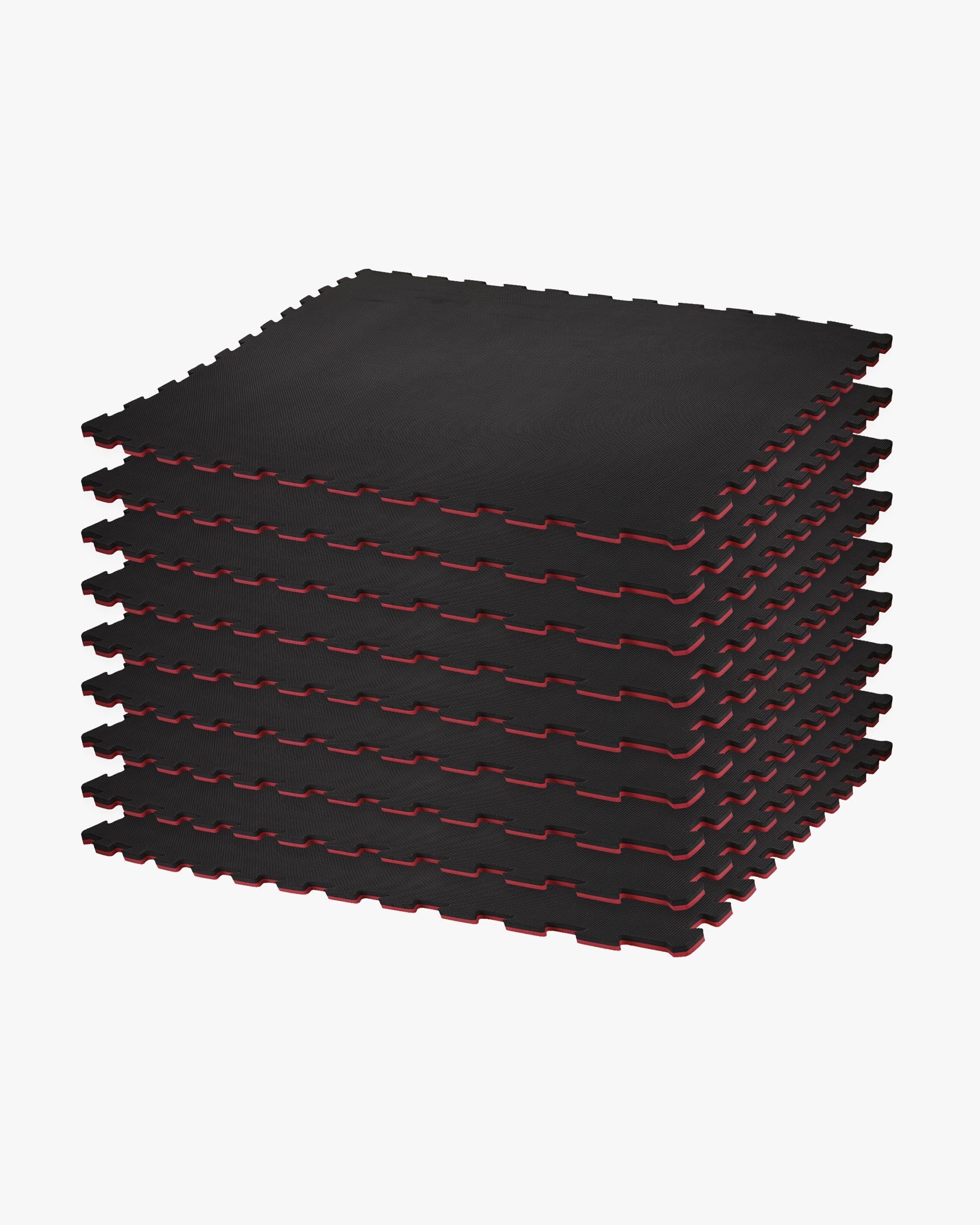 Reversible Puzzle Mat 9 Pack Bundle - Black/Cardinal