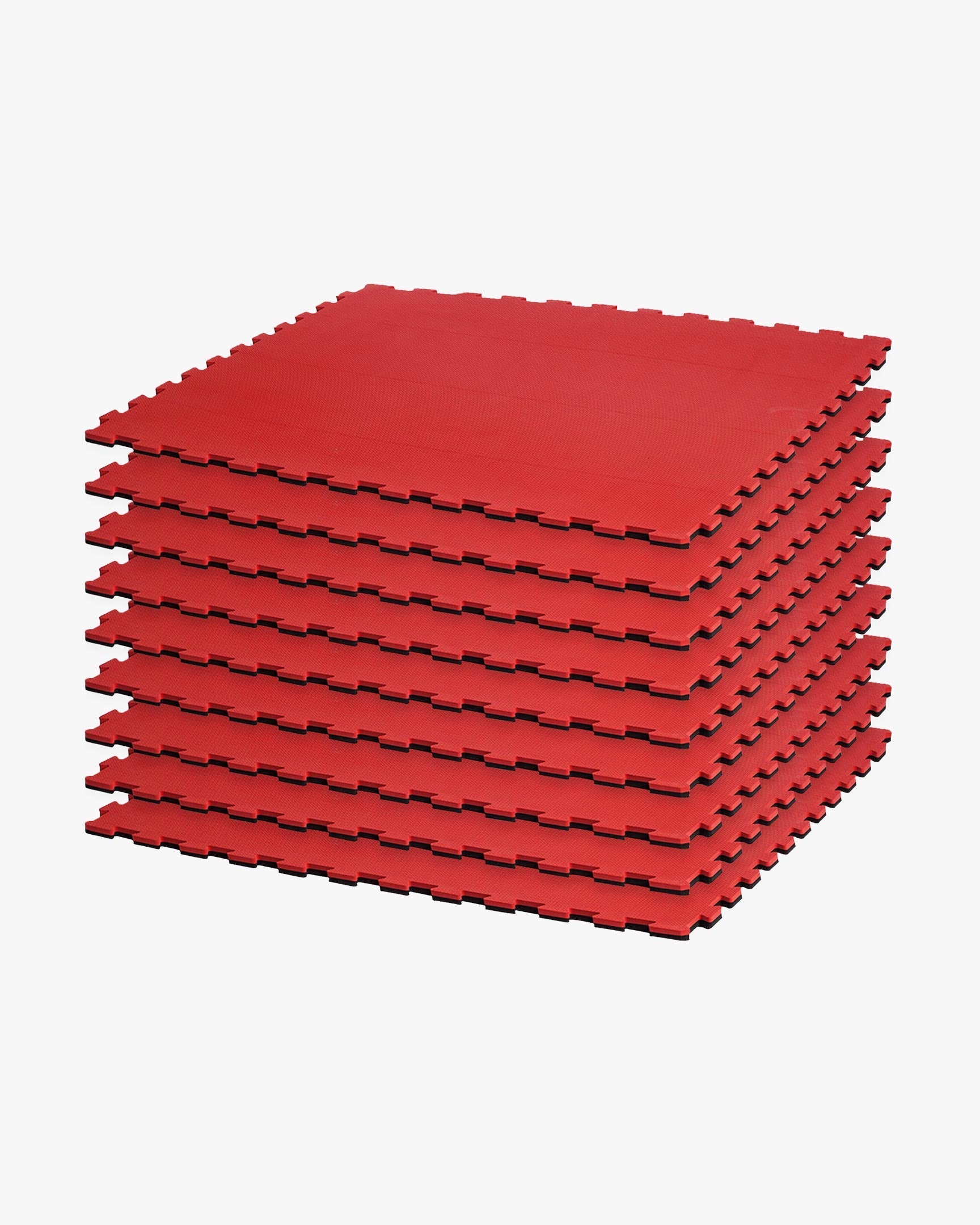 Reversible Puzzle Mat 9 Pack Bundle - Red/Black